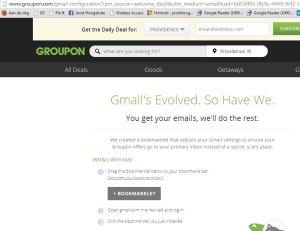 How Groupon makes sure their emails are being received in Gmail's Primary Tab
